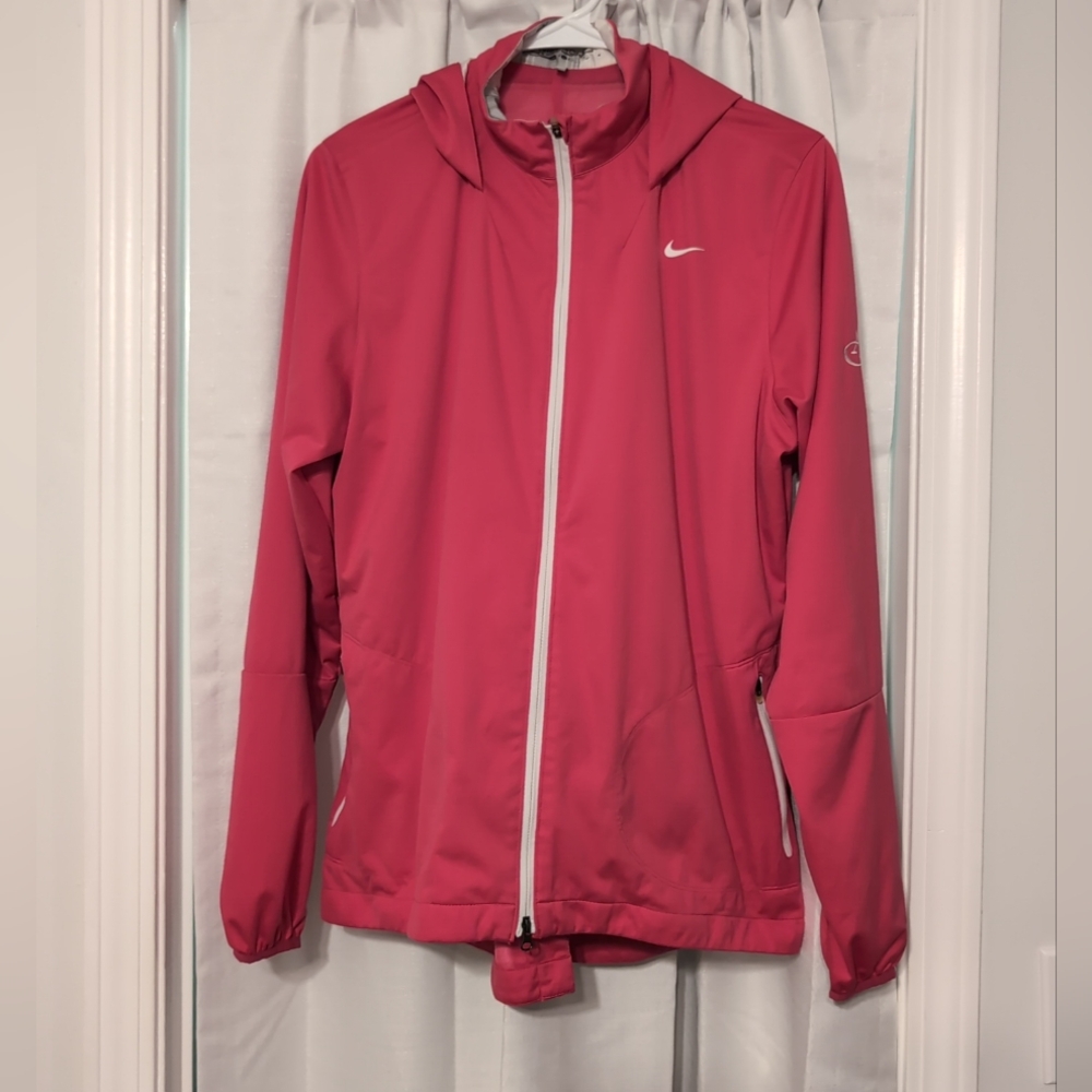 Nike Golf Women's Vibrant Pink Full Zip Jacket‎ With Hood Size Large